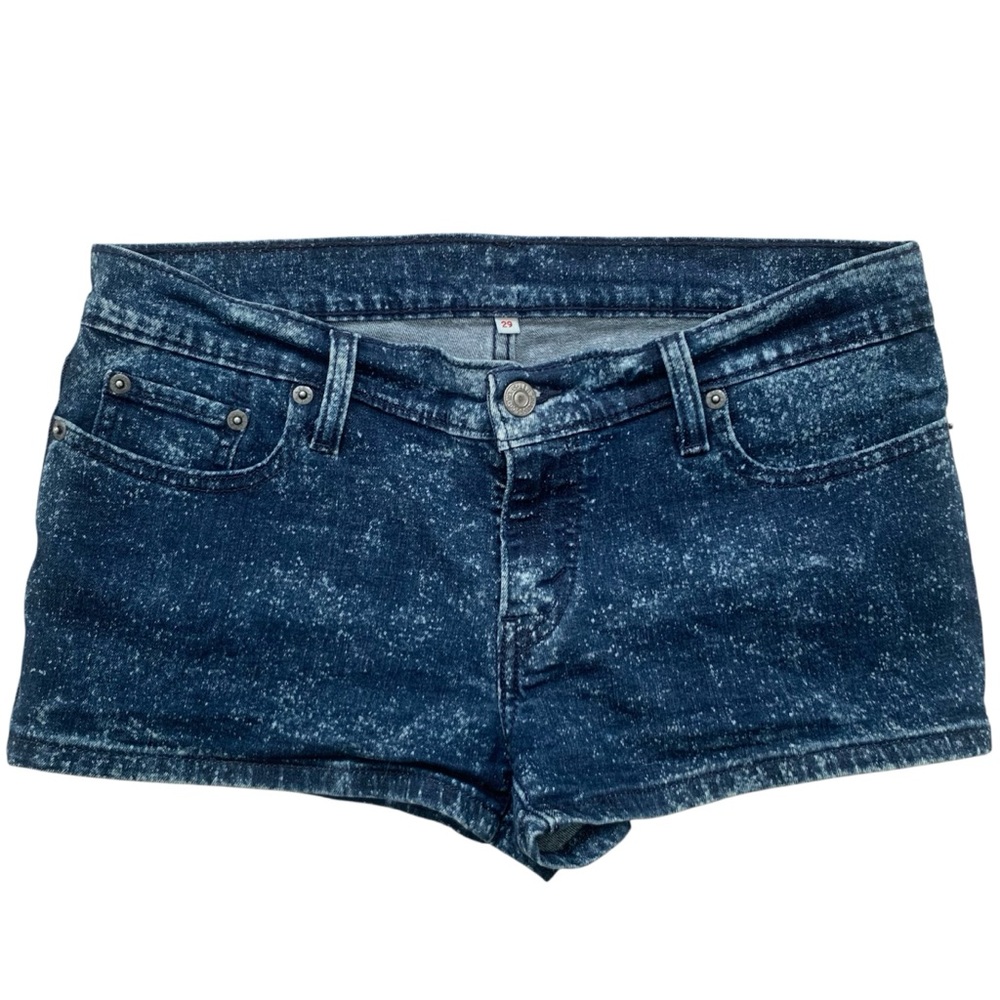 Levi’s Speckled Dark Denim Shorts Size 29